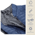 thumbnail image 2 of Chaleco para hombre ligero calientito, resistente al agua, para invierno, Azul MACAR Chaleco caballero azul CH, 2 of 7