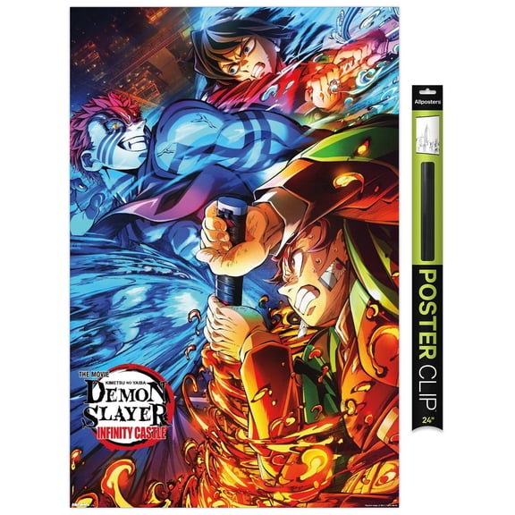 Demon Slayer: Infinity Castle (2025) - Battle Key Art Wall Poster, 22.375" x 34"