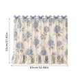 thumbnail image 2 of 29.5IN Farmhouse Floral Stove Curtain, Country Ruffled Lace Oven Skirt with Detachable Plaid Bows, Linen Blend Decorative Range Cover Curtain for Kitchen Stove Lower Drawer,H, 2 of 7