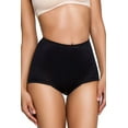 thumbnail image 2 of Q-T Intimates Women's Retro High Waisted Tummy Control Brief - Supportive Ladies Shapewear, Beige, 6X, 2 of 6