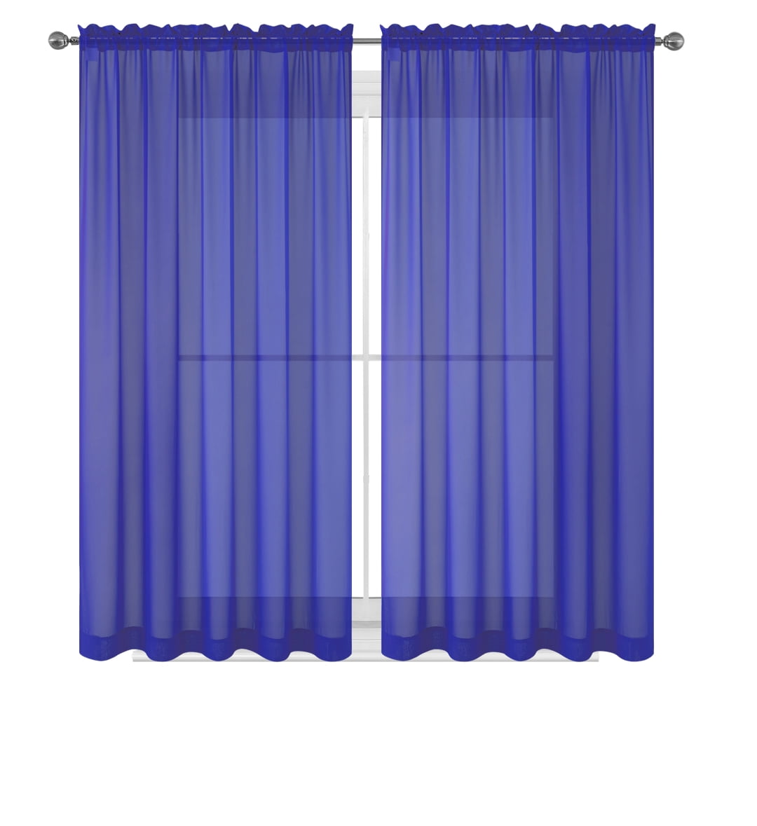 Wpm 60 X 63 Inches Sheer Window Elegance Curtains Drape Panels Treatment