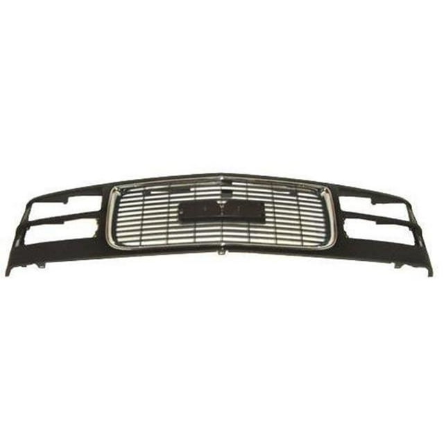 Grille avec Lampe Frontale de Type Compact et Ouverture Chromée pour 1994-2002 C-K Pickup & Yukon&44; Noir