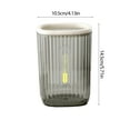 thumbnail image 3 of Transparent Press Ring Desktop Trash Bin for Office and Makeup Table,Clear Small Waste Paper Basket for Coffee Table and Bedside,Decorative Storage Bin for Home and Campus to Keep Counter Tidy, 3 of 7