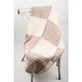 thumbnail image 4 of Aran Irish Patchwork Blanket 100% Premium Merino Wool Knitted Throw 66"x42" Made in Ireland by Aran Woollen Mills, 4 of 6