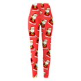 thumbnail image 4 of Gibobby Pantimedias para Mujer Cómodas y Cálidas Leggings de mujer Pantalones de bota con estampado navideño Pantalones de cintura cómodos (Rojo, M), 4 of 5