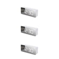 thumbnail image 1 of QualitChoice Digital Alarm Angle Adjustable 7.48-inch LED Acrylic Screen Cable Power Radio Projector Clock Indoor Clocks White Light 3Set, 1 of 6