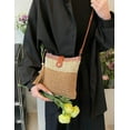 thumbnail image 4 of Ladies Fashion Straw Beach Bag Rattan Purse Summer Straw Crossbody Raffia Handbag Square Tassel Bag Gift, 4 of 7