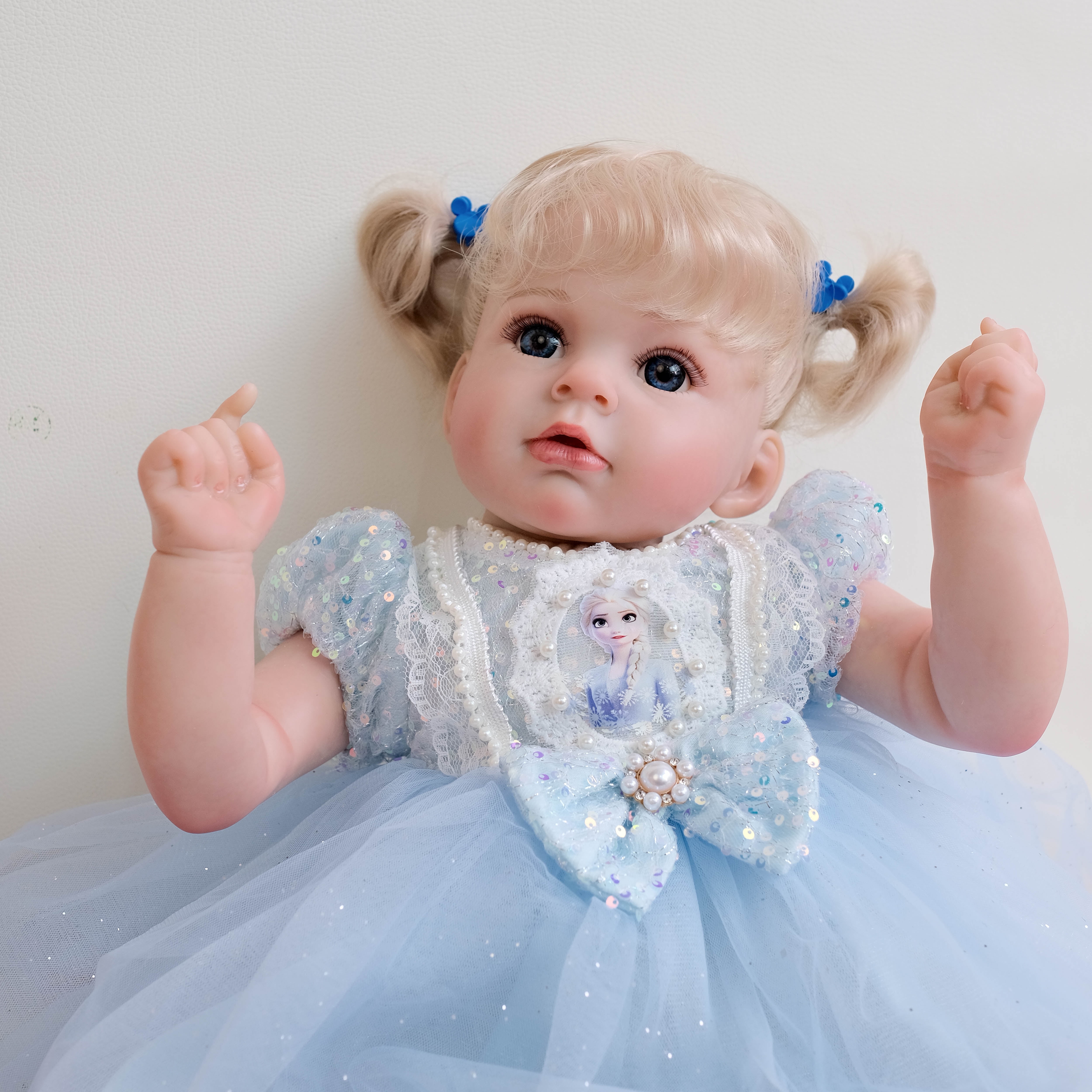 Lifelike Reborn Baby Dolls 20 inch Cloth Body Feeling Realistic Newborn Dolls Real Newborn Baby with Poseable Limbs and Feeding Toy for 3+ Years Old Kids
