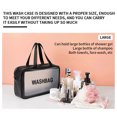 thumbnail image 4 of fastboy Cosmetic Bag Waterproof Makeup Pouch Travel Frosted Toiletry Wash Case Organizer, Pink, L, 4 of 7
