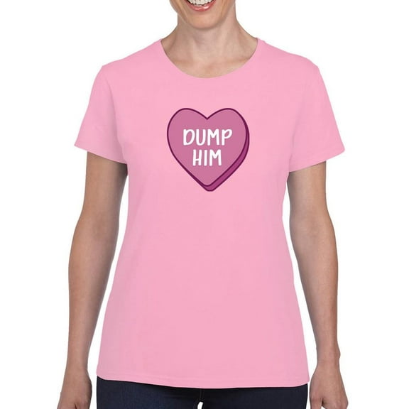 Dump Him T-Shirt Women -Smartprints Designs, Female 5X-Large