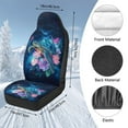 thumbnail image 7 of Uorisanigo Car Seat Covers Front Seats Only, 2-Pack Hawaiian Turtle Auto Seat Cover Set, Sideless Design for Easy Installation, Universal Fits Most Cars Trucks Vans SUVs, 7 of 7