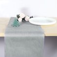 thumbnail image 2 of Caminito de mesa de telas no tejidas Unique Bargains, lavable a máquina, para decoración de mesas de comedor en bodas, 25 metros, gris, 2 of 6