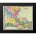 thumbnail image 2 of Burr 23x20 Black Modern Framed Museum Art Print Titled - Louisiana - Burr 1835, 2 of 5