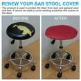 thumbnail image 7 of Uxcell 2Pcs Bar Stool Covers, Elastic Bar Stool Seat Covers for 10"-13" Chair, Red, 7 of 7