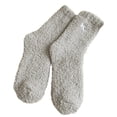 thumbnail image 4 of Uooqdmx Fuzzy Socks Women Warm Fuzzy Socks Warm Fuzzy Socks for Women Gifts for Women Fluffy Socks Fluzzy Socks Cute Crew Socks for Women Gray One Size, 4 of 4