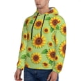 thumbnail image 3 of Cauagu Sunflower Leaves for Men's Pullover Hooded Sweatshirt Athletic Casual Hoodie Aautumn Hoodie Sweatshirt for Men Pullover Casual Hooded Sweatshirt-4X-Large, 3 of 7
