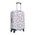 thumbnail image 3 of Naloa Butterflies on Polka Dots Elastic Suitcase Protector, Travel Suitcase Protector Cover Fits 18-32in Suitcase - Large, 3 of 9