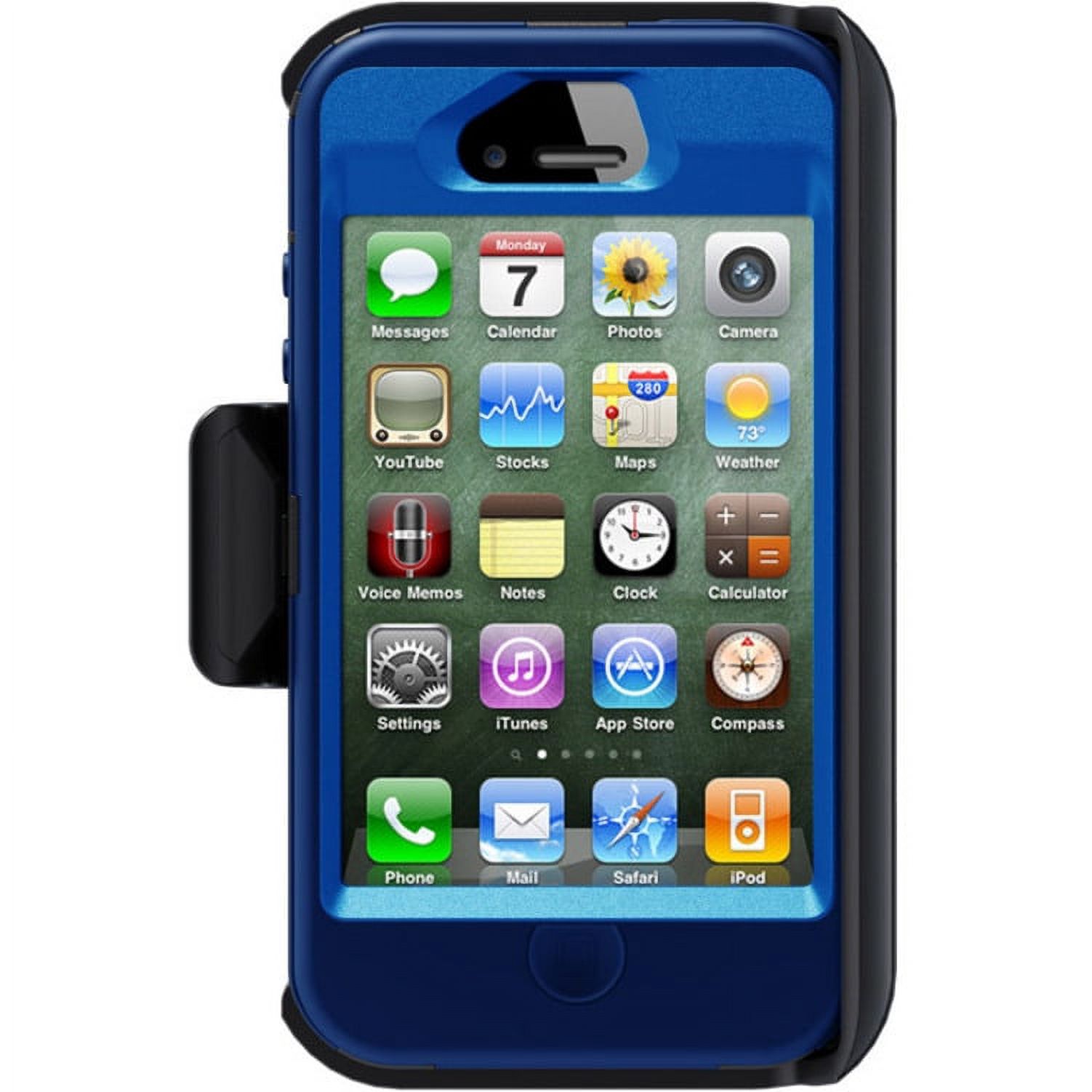 OtterBox Defender Rugged Carrying Case (Holster) Apple iPhone Smartphone, Night Sky - image 4 of 5