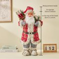 thumbnail image 1 of Papá Noel dorado de pie, adornos navideños para el hogar, tela dorada, ropa, muñecas, decoración de ventanas de centros comerciales, feliz año nuevo 2023, 1 of 5