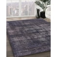 thumbnail image 2 of Ahgly Company Indoor Square Mid-Century Modern Black Eel Black Oriental Area Rugs, 4' Square, 2 of 6