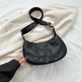 thumbnail image 4 of Bolsas Bolsa de media luna para mujer Bolsa cruzado de moda Retro Color sólido Media luna Tote informal Sywqhk Para Estrenar, 4 of 9