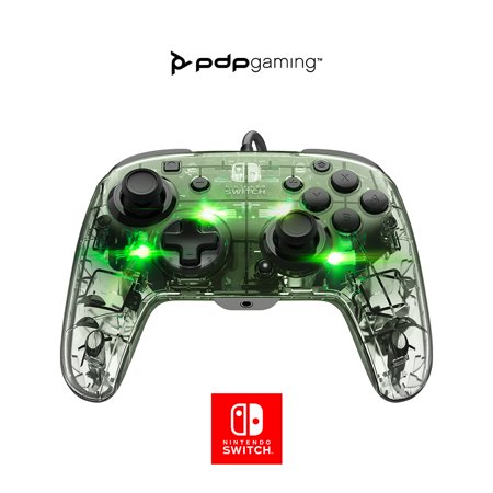 UPC: 0708056066055 | PDP Afterglow Prismatic LED Deluxe + Audio Wired Controller: Multicolor – Nintendo Switch