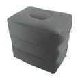 thumbnail image 1 of Reposapiés Almohada Avión Coche Autobús Almohada Inflable Reposapiés de Viaje Almohada Reposapiés Almohada de Descanso (Gris Oscuro), 1 of 5