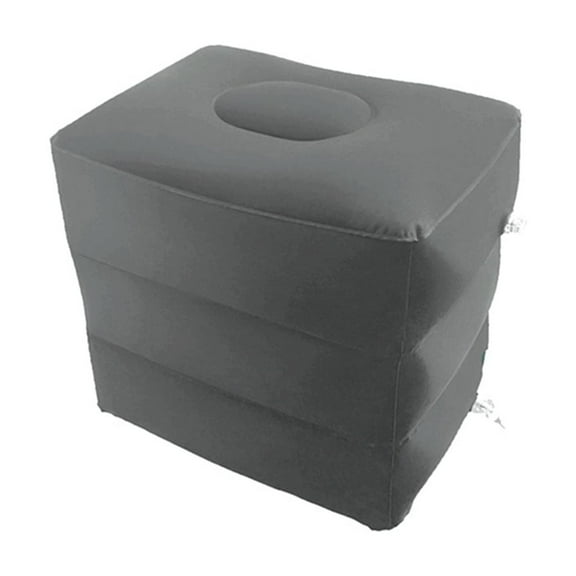 Footrest Pillow Aeroplane car Bus Pillow Inflatable Travel footrest Pillow footrest Rest Pillow (Dark Gray)