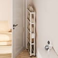 thumbnail image 5 of ShadeMart 57" H x 16.35" W x 3.54" D 6-Tier Narrow Plastic Storage Shelf With Scroll Wheel, 5 of 6