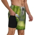 thumbnail image 2 of Lsque Balle de golf Perchée sur un tee Motif Maillots de Bain pour Hommes - Maillot de Bain avec Doublure de Compression - Shorts de Bain de Plage - (P-3TG) - Extensible Séchage Rapide - Grand, 2 of 6