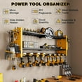 thumbnail image 2 of Power Tool Organizer Wall Mount Cordless Drill Hanger Storage Rack Drill Holder Layers Heavy Duty Power Tool Storage Rack(), 2 of 7