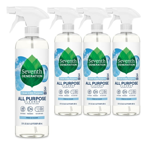 Limpiador multiusos de séptima generación, gratuito y transparente, 680 ml