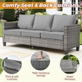 thumbnail image 6 of XIZZI 6-Pieces Wicker Patio Furniture Sets, Outdoor Furniture Sectional Sofa with Swivel Chairs, ottomans, All-Weather Rattan Outdoor Conversation Set for Porch, Patio, Backyard-Black, 6 of 9