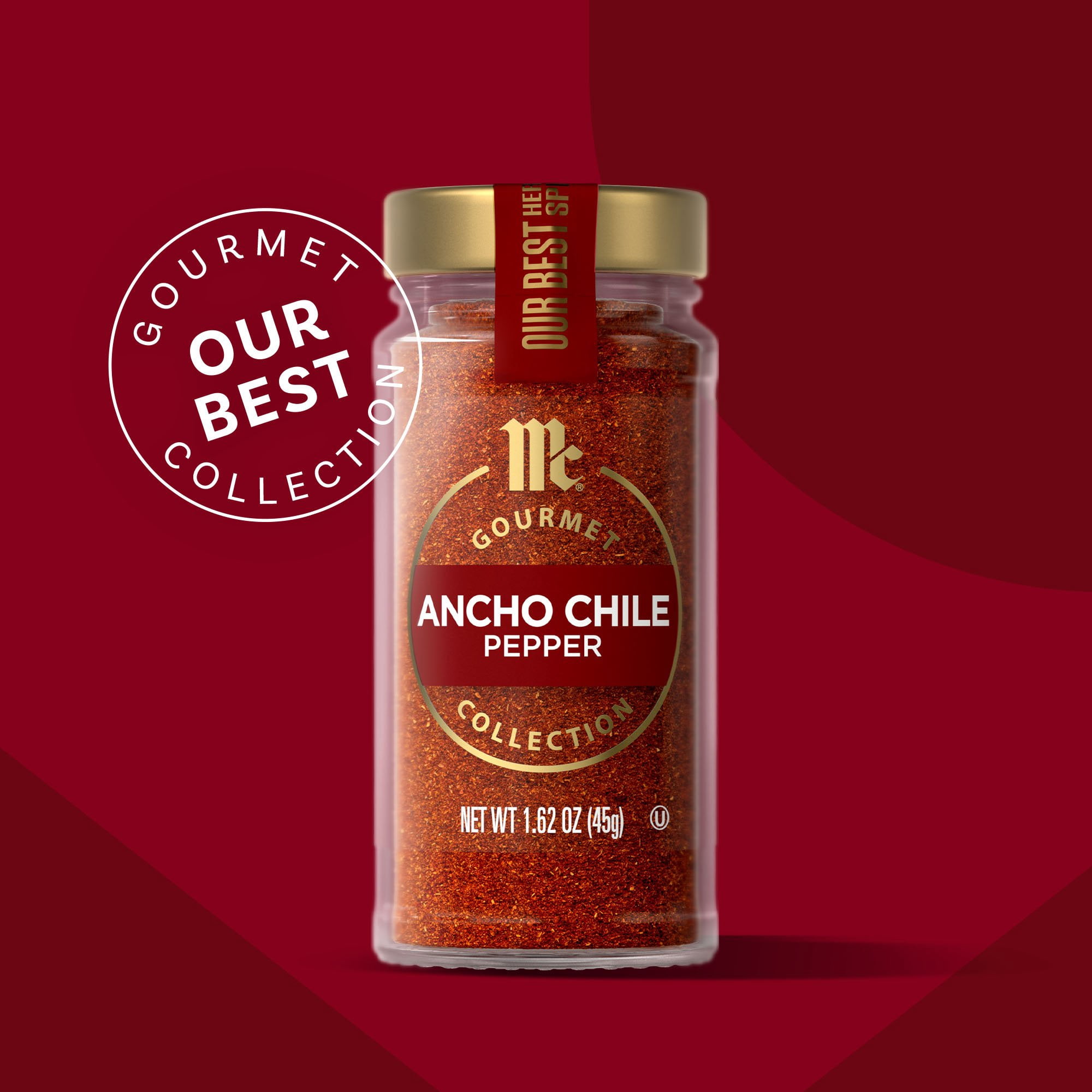 Pack Of 3 McCormick Gourmet Ancho Chile Pepper, 1.62 oz (Package May Vary)