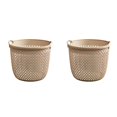 thumbnail image 1 of Home Textile Storage Portable Large Clothes Rack for Laundry Bathroom - Stylish and Functional Hollow Design for Efficient Clothing Organization*2 Pack, 1 of 5