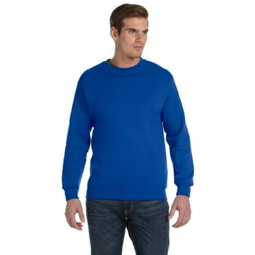 The Gildan Adult DryBlend 90 oz, 50/50 Fleece Crew - ROYAL - M