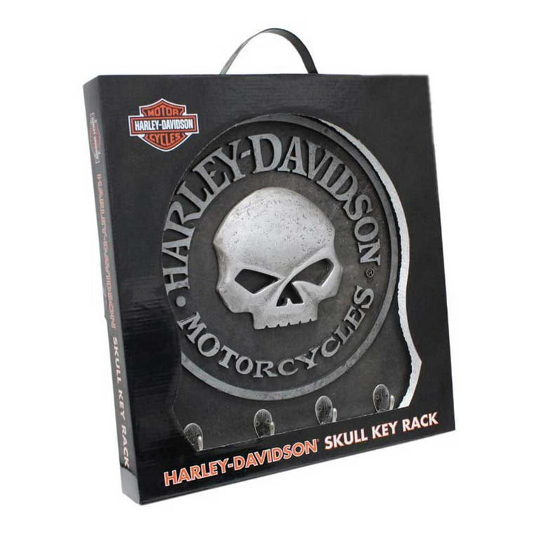 ハーレー スカル ガレージ ガイコツ レア Harley-Davidson Sculpted 3D Willie G Skull Key Rack, Textured