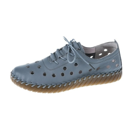 

PMUYBHF Christmas Womens Sandals Size 9 Dressy Fashion Spring and Summer Soft Bottom Lace-up Shoes Hollow Breathable Women s Shoes