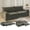4 Seat + Chenille + Dark Grey, variant on 4-Seat Convertible Sleeper Sofa Bed, Chenille Deep Seat Couch with Storage,Dark Grey