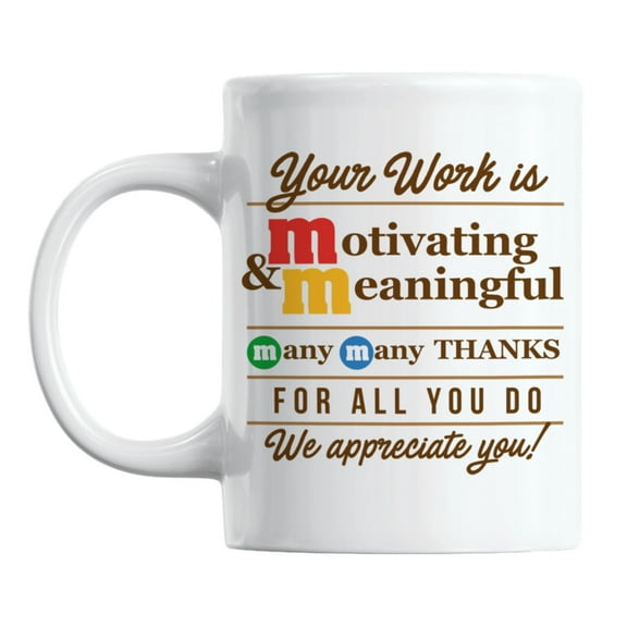 Many Thanks for All You Do, Employee Appreciation Quotes Coffee & Tea Mug (11oz)