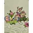 thumbnail image 4 of Doily Boutique Easter Table Runner with Easter Bunny and Eggs on Ivory Fabric Size 34 x 15 inches, 4 of 8