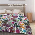 thumbnail image 6 of Yibo Butterfly Blanket Flannel Soft and Comfortable Anti-static Bed Sofa Blanket, 6 of 7