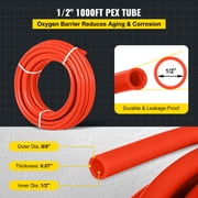 BENTISM 1000 FT PEX Tubing Pipe 1/2 inch PEX Tubing Oxygen Barrier Radiant Floor PEX Pipe Radiant Heat Floor Heating Plumbing Cold and Hot Water Tubing