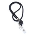 thumbnail image 1 of New Retractable Lanyard Badges Holder ID Lanyard Name Tag Universal Keychain Cellphones Office Id Hanging Rope Necklace Strap black, 1 of 6