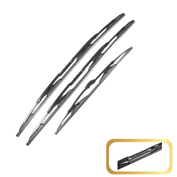 Front   Rear Wind Shield Wiper Blades Set for 2003-2012 Range Rover L322