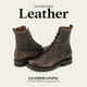 thumbnail image 4 of Botas de combate Frye Veronica para mujer, piel negra, 7,5 m, 4 of 7