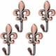thumbnail image 1 of Ganchos decorativos para colgar en la pared, soportes de cortina de aleación de Zinc, Juego de 4 tornillos con forma de flor, 1 of 5