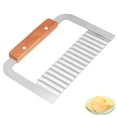 thumbnail image 2 of Herramienta de cocina multiusos con hoja ondulada para cortes perfectos Cortador de papas fritas de acero inoxidable, 2 of 8