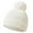 White, variant on ZACPNCV Baby Beanie Hat Infant Newborn Toddler Winter Warm Knit Cap Winter Warm Hat Beige 0-12 Months