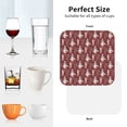 thumbnail image 6 of Honeii Autumn Scarecrow Harvest Joy Print Leather Coaster Set of 4, Ideal for Safeguarding Your Furniture from Drinks Spills and Effortless Cleanup-Square, 6 of 6